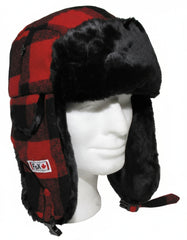 Holzfällermütze mit Fell