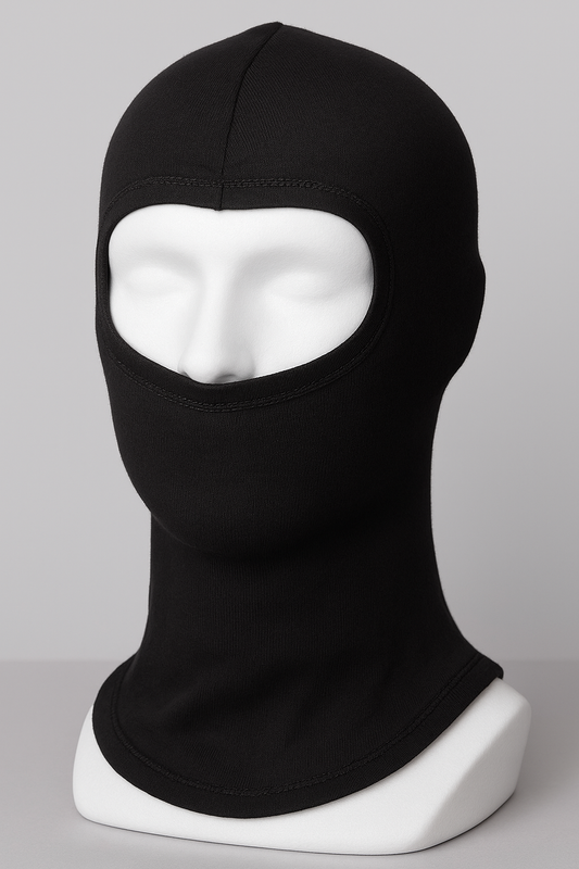Balaclava, 1-Loch, dünn, 100 % Baumwolle