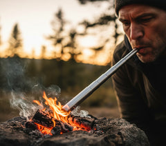 Feuerblasrohr, ausziehbar