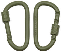 Karabiner, Schraubverschluss, D 6mm x 6cm, 2er Pack