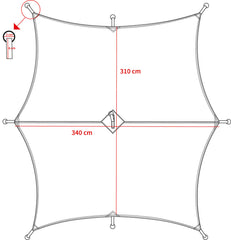 Plane, "Hexagon-Tarp"