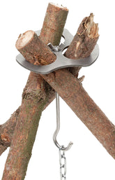 Dreibeinhalter, Edelstahl