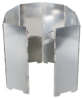 Windschutz, Alu, faltbar, groß, 67 x 24 cm, 8 Lamellen