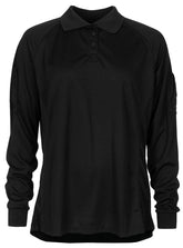 Brit. Poloshirt, DAMEN, schwarz, langarm, neuw.