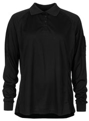 Brit. Poloshirt, DAMEN, schwarz, langarm, neuw.