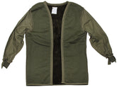 Holl. Teddyfutter für Parka, oliv, gebr.