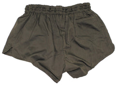 Österr. BH Sporthose, mit Innenhose, oliv, neuwertig