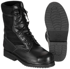 Ital. Einsatzstiefel, Sommer, schwarz, neuw.