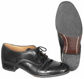 Brit. Halbschuhe, DAMEN, Leder, schwarz, gebr.