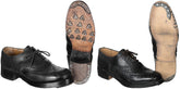Brit. Steppschuhe, Leder genarbt, gebr.
