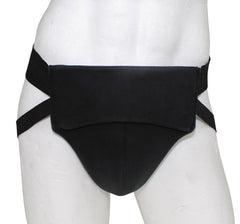 Brit. Unterleibschützer, schwarz, gebr.