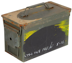 Brit. Munitionskiste, Gr .2, M2A1, Cal.50/5.56, gebr.