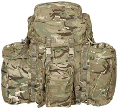 Brit. Rucksack, "INF Short", Seitentaschen, IRR, gebr. 1 Ausführung