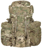 Brit. Rucksack, "INF Long", Seitentaschen, IRR, gebr. 2 Ausführung