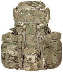 Brit. Rucksack, "INF Long", Seitentaschen, IRR, gebr. 2 Ausführung