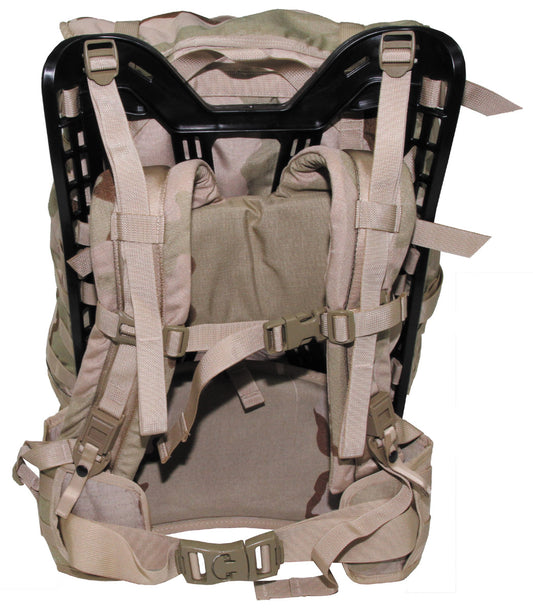 US Rucksack, neuwertig, "Molle II light", 3 Fb.desert