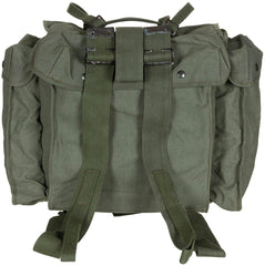 Belg. Rucksack, Canvas, oliv, gebr.