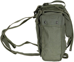 Belg. Rucksack, Canvas, oliv, gebr.