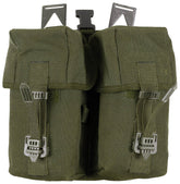 Brit. Magazintasche, doppelt, oliv, gebr.
