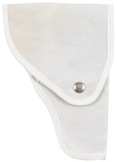 Ital. Pistolenholster, Canvas, Typ I, weiß, neuw.