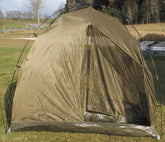 Brit. Moskitonetz, Zeltform, oliv, Gestänge, gebr.