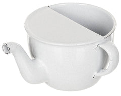 CZ/SK Schnabeltasse, Emaille, weiß, ca. 375 ml, neuw.