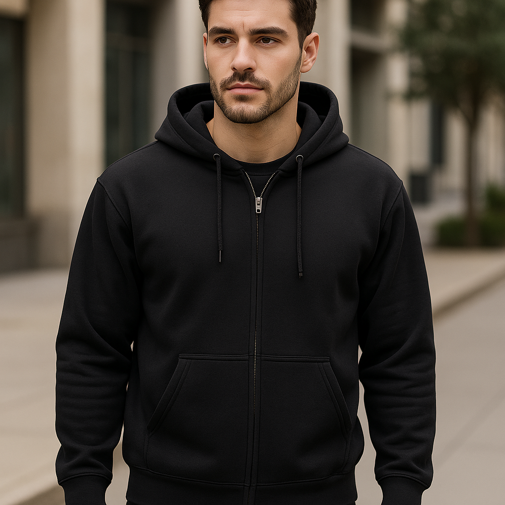 Kapuzen Sweatshirt-Jacke-1