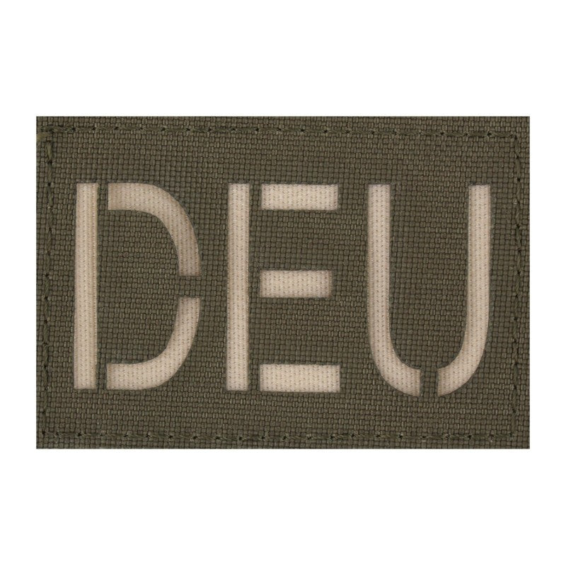 DEU Patch groß - Steingrau-oliv