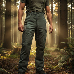 Feldhose mit Thermofutter und Nierenschutz, Moleskin Leo Köhler 23 (34/30) Oliv