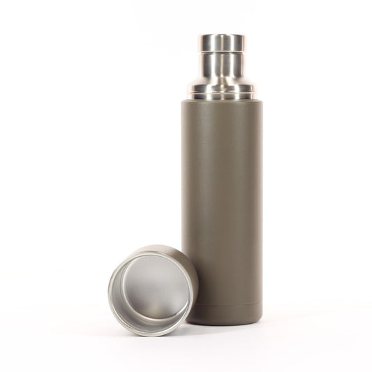 Isolierflasche Bundeswehr 1L - Steingrau-oliv