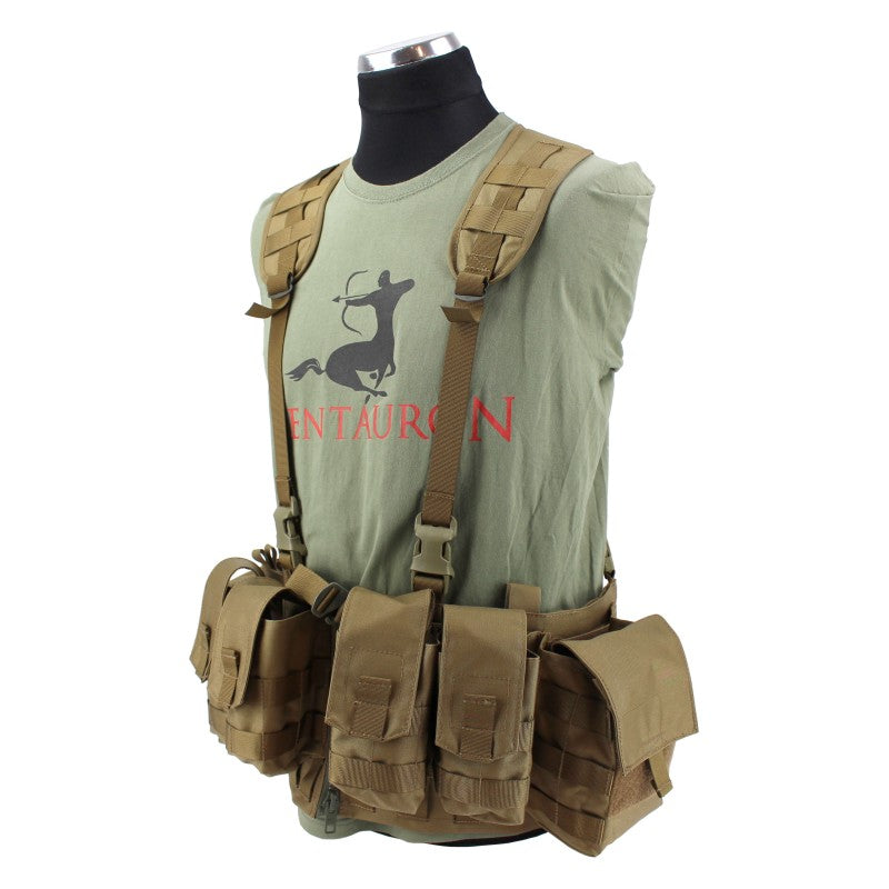 Nonmodularer Split Front Chest Rig - Coyote