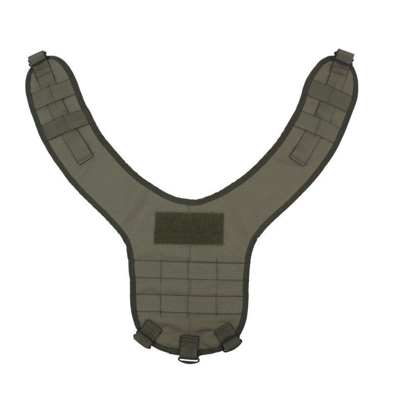 Nonmodularer Split Front Chest Rig - Steingrau-oliv