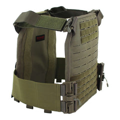 Plattenträger Vulcan LC Rubberbund - Steingrau-oliv