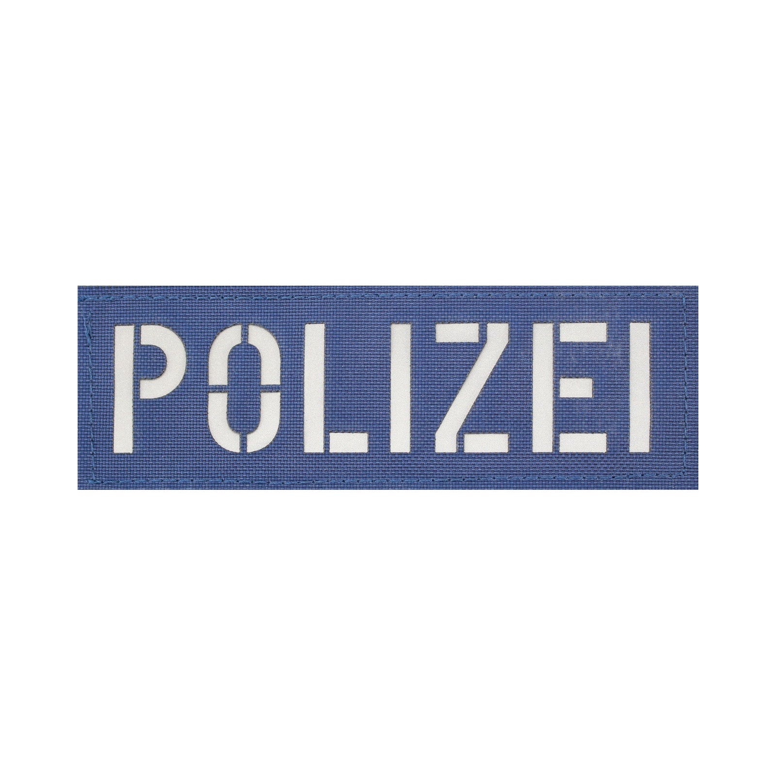 Polizei Patch groß  Zentauron Groß Dunkelblau - Silber Reflex 