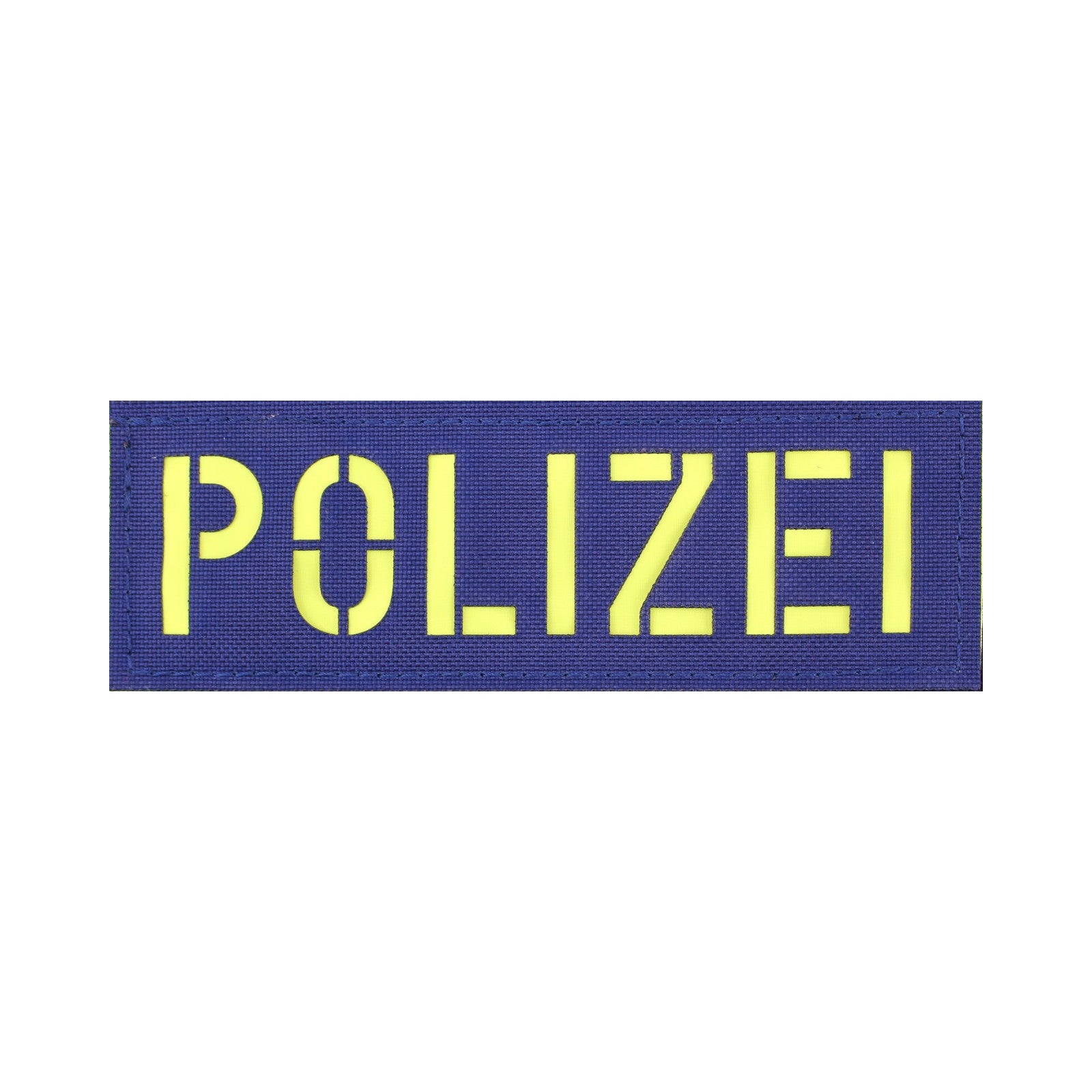 Polizei Patch groß  Zentauron Groß Dunkelblau - Gelb 