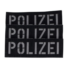 Polizei Patch klein - Schwarz