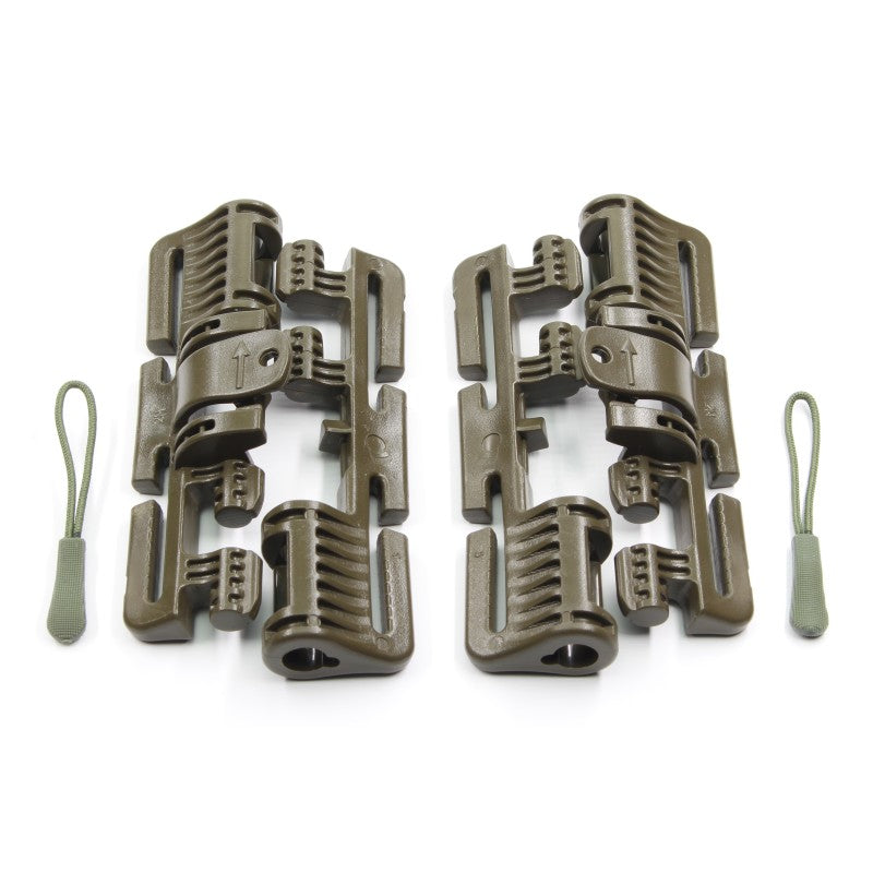 Reparaturset Quick-Release ROC Schnalle 80 - braungrau - RAL 7013