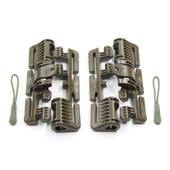 Reparaturset Quick-Release ROC Schnalle 80 - braungrau - RAL 7013