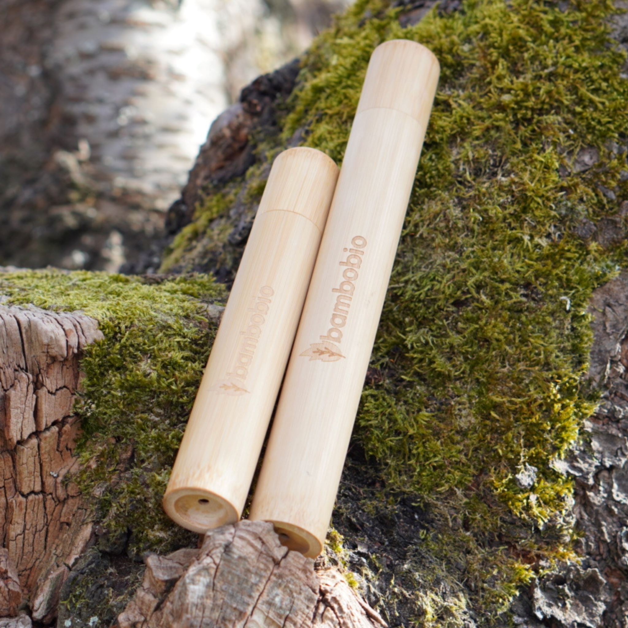 Bambus Reise-Etui für Zahnbürsten Reiseetui bambobio