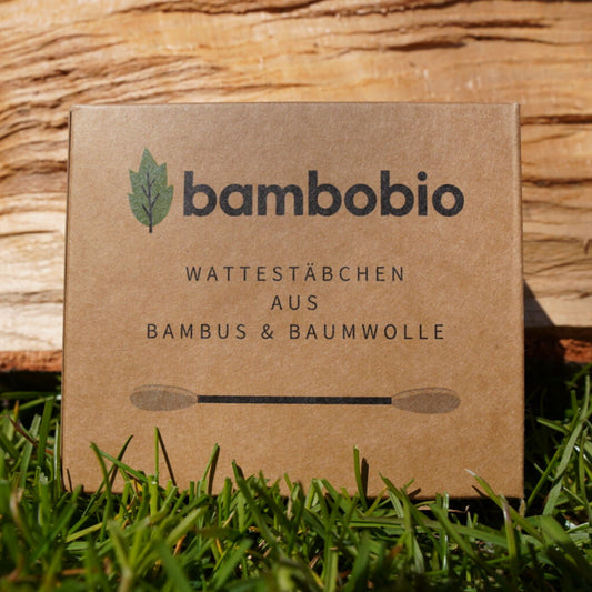 Wattestäbchen aus Bambus & Baumwolle Wattestäbchen bambobio