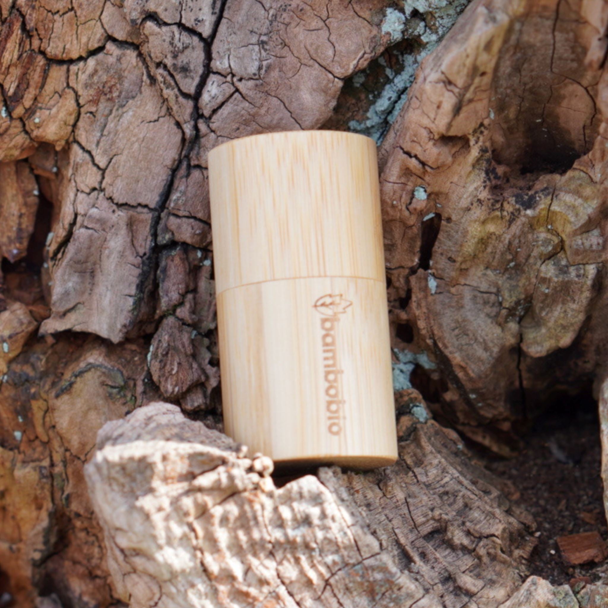 Zahnseide aus Holzkohle mit Bambusbox Zahnseide bambobio