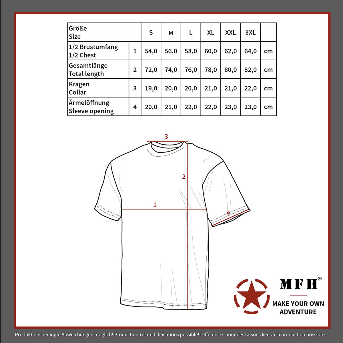 US T-Shirt, halbarm