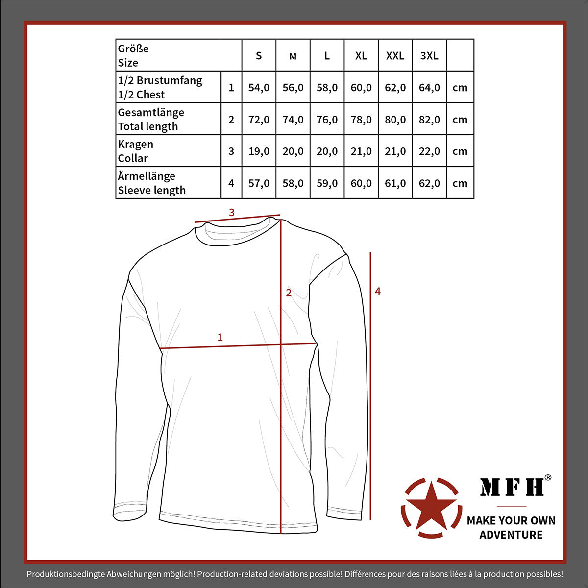 US Shirt, langarm