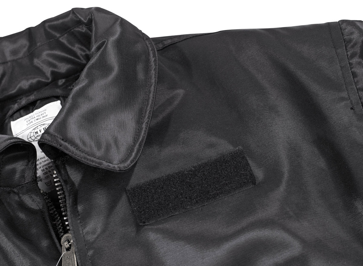 US CWU Pilotenjacke, schwarz, schwere Ausführung