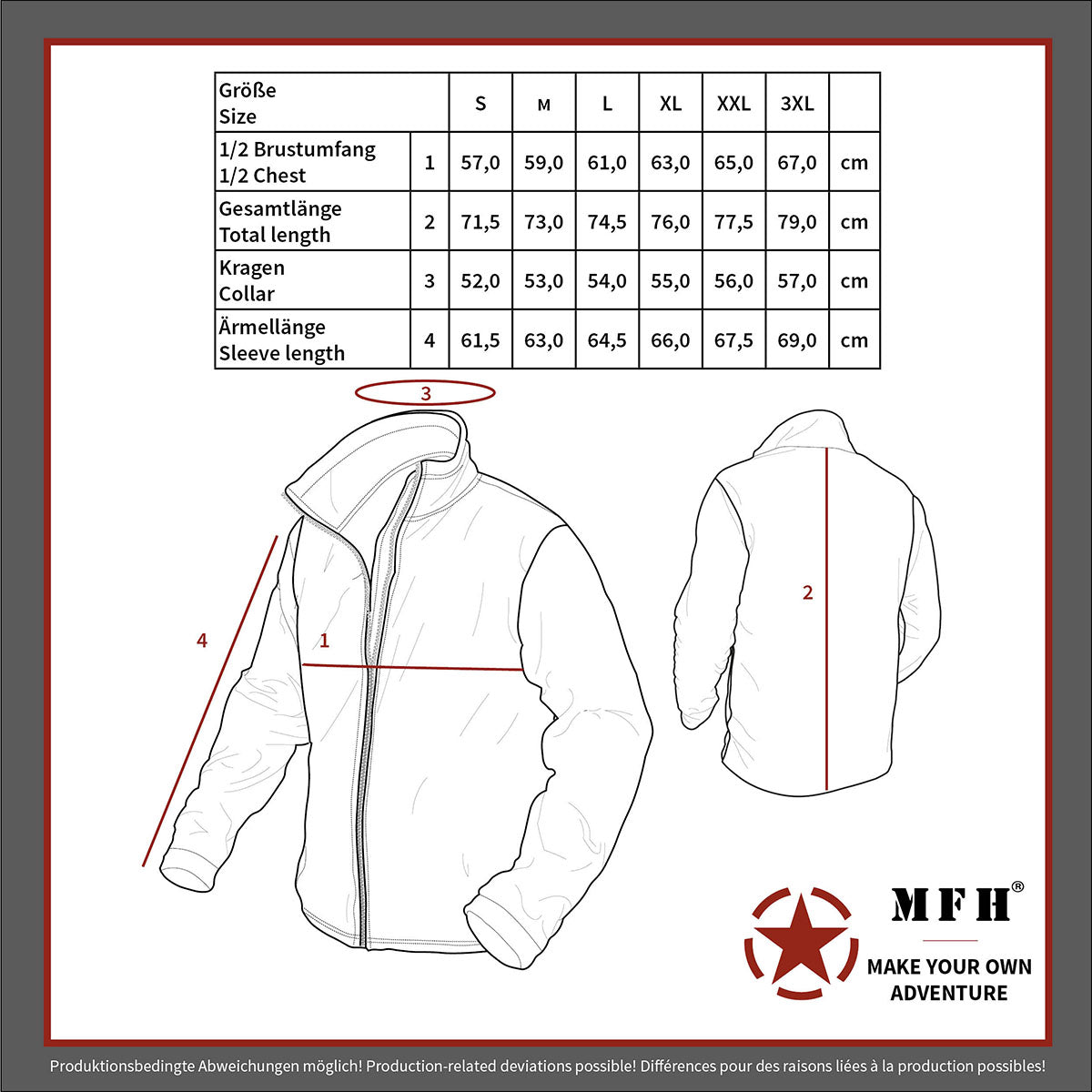 Fleece-Jacke, "Tactical"