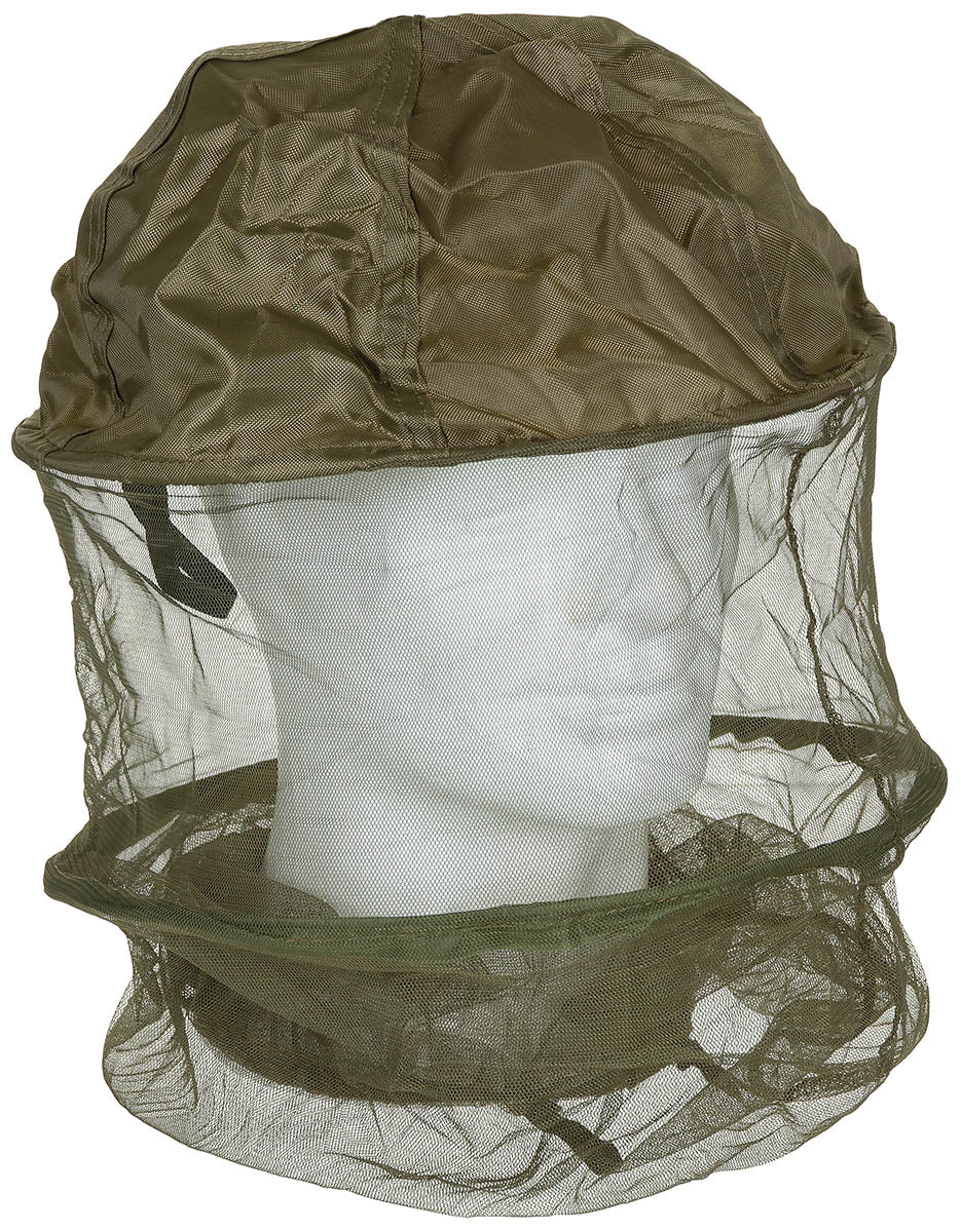 Moskito Kopfnetz, oliv, Metallring