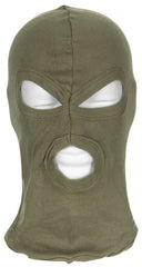 Balaclava, 3-Loch, dünn, 100 % Baumwolle
