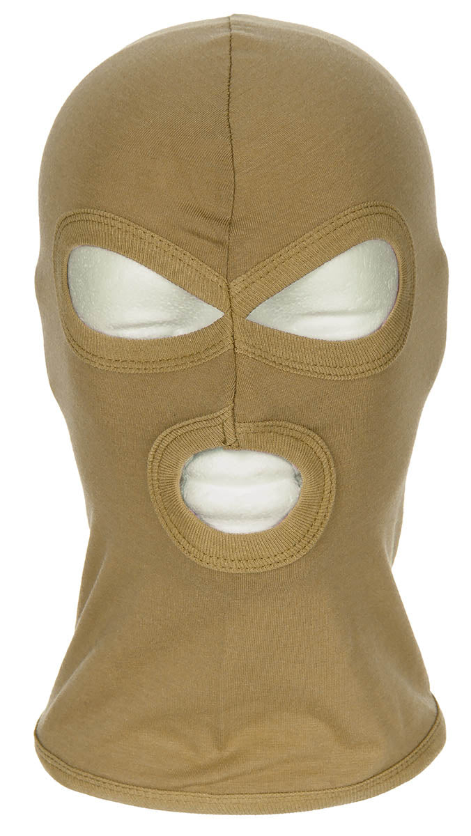 Balaclava, 3-Loch, dünn, 100 % Baumwolle