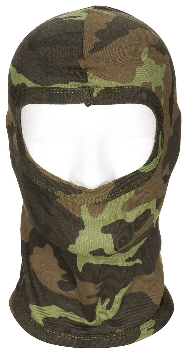 Balaclava, 1-Loch, dünn, 100 % Baumwolle