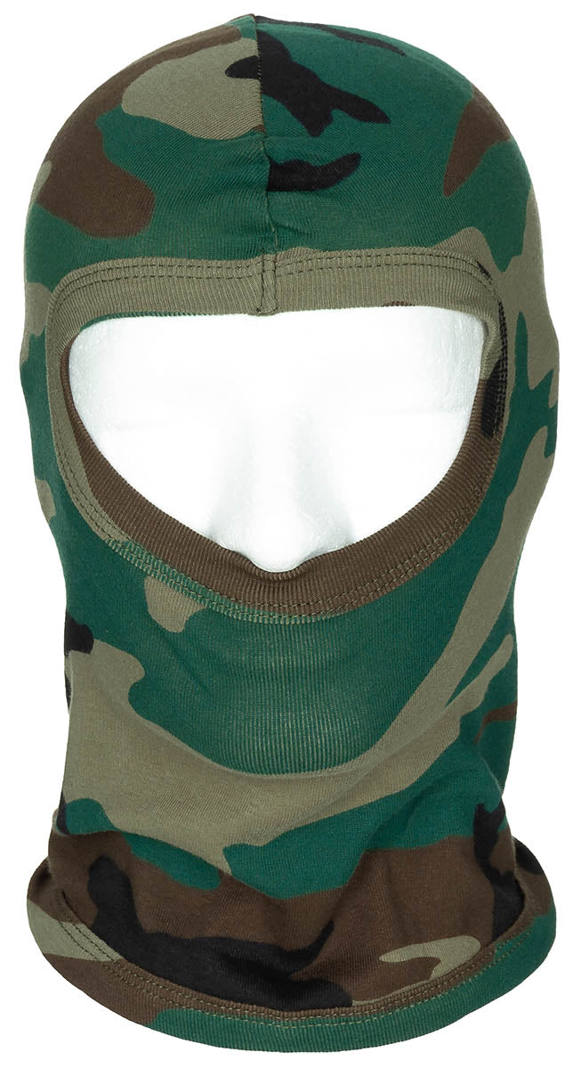Balaclava, 1-Loch, dünn, 100 % Baumwolle